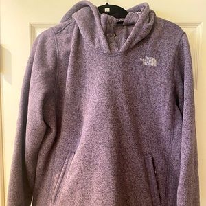 Purple North Face hoodie size XL